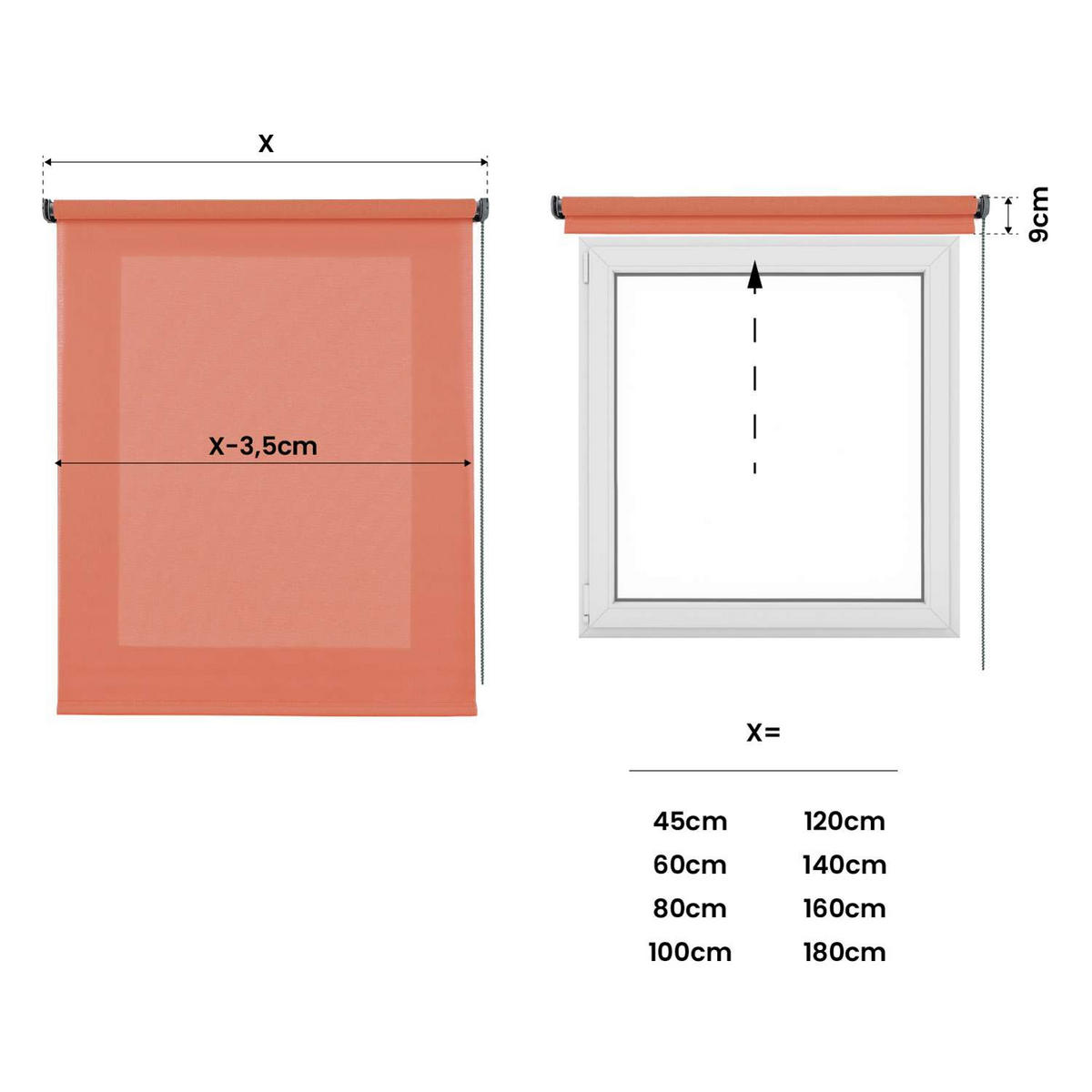 ROLLO | Deco Korall, 45 cm x 180 cm - Koralle, Kunststoff (45/180cm) - STORESDECO