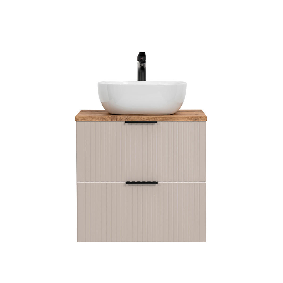 WASCHTISCH 60.6cm Adriel Beige - Beige, Holzwerkstoff (60.6/59/46cm) - Petits-meubles