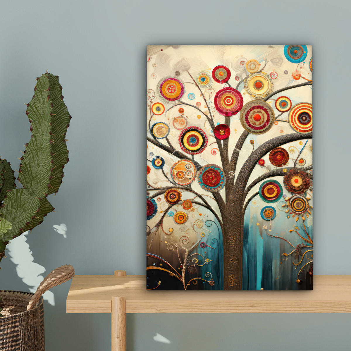 LEINWANDBILD Baum - Baum des Lebens - Farbe 20x30 cm - Braun, Textil (20/30cm) - MuchoWow