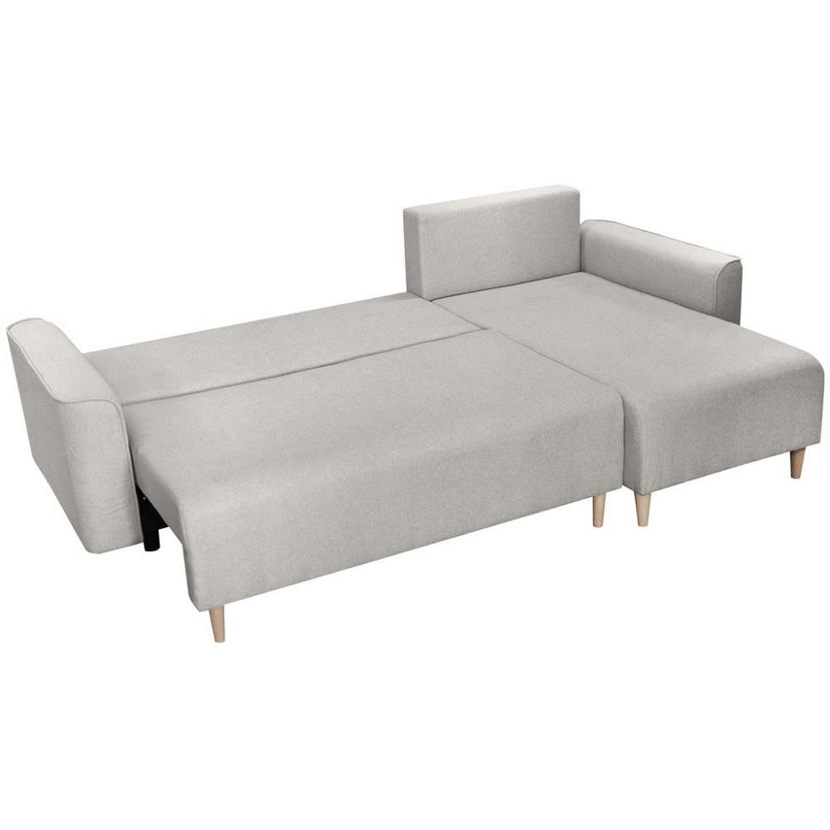 ECKSCHLAFSOFA Willow beige - Beige, Textil (225/150cm) - Beautysofa