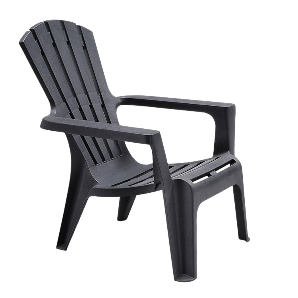 GARTENSTUHL Maryland Graphit Wetterfest & Stapelbar Outdoor-Gastrostuhl mit Armlehnen - Anthrazit, Kunststoff (800/88/1200cm) - BICA