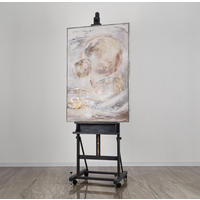 GEMÄLDE Sternenverbindung Schattenfugenrahmen Hellgrau 140x100 cm - Hellgrau, Holz (140/100cm) - YS-art gallery