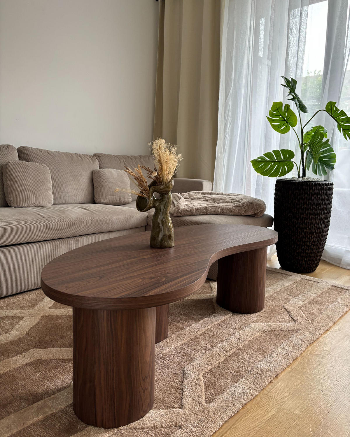 KONFERENČNÍ STOLEK Hnědý Easton - tmavě hnědá, kompozitní dřevo (52/130/40cm) - Beliani