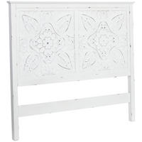 KOPFTEIL aus Holz, grau, 150x7x130cm - Weiß, Holz (150/130/7cm) - Wanderlust