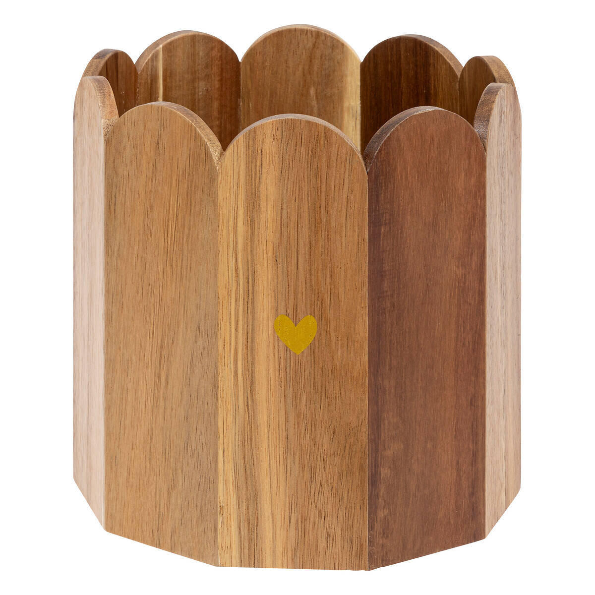 BLUMENTOPF Akazienholz Ø 18 cm - Braun, Holz (18/18.5cm) - Atmosphera Createur d´interieur