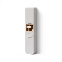BADSCHRANK Temo Weiß 38 x 190 cm - Weiß, Holzwerkstoff (38/190/30cm) - Livinity®