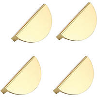 MÖBELGRIFF Gold 4er-Set - Goldfarben, Metall (2/3.7/7.8cm)