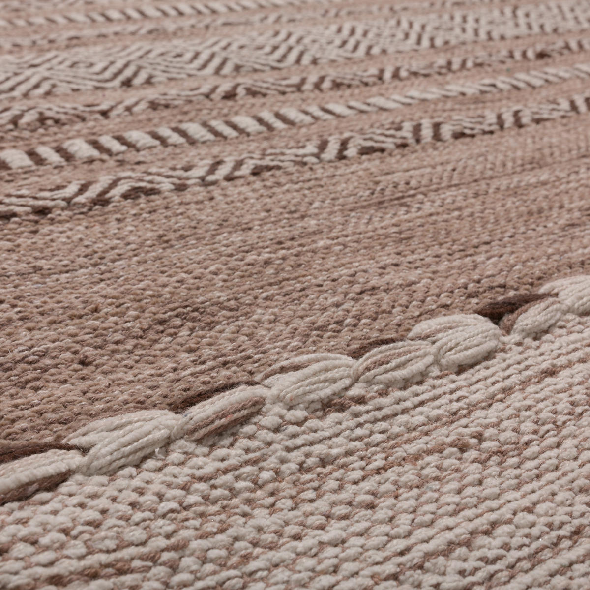 HOCHFLORTEPPICH 120/170 cm Kilim 217 - Beige, Textil (120/170cm) - Paco Home