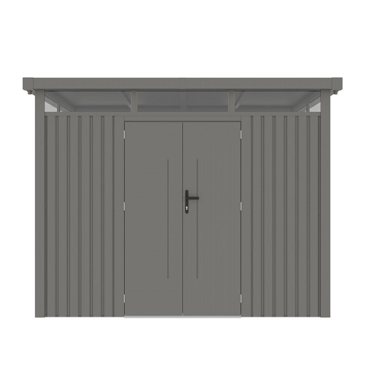 GERÄTEHAUS Luzern Pro Taupe - Taupe, Metall (294/222/230cm) - Juskys