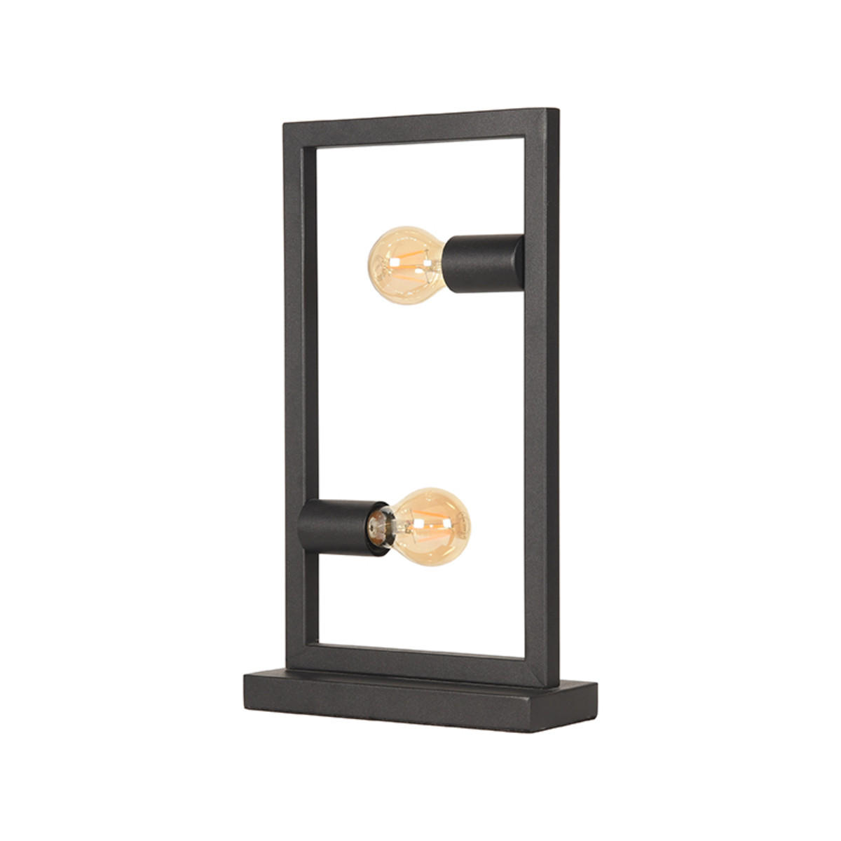 TISCHLEUCHTE Quadrato Schwarz 10/20/45 cm - Schwarz, Metall (10/20/45cm) - LABEL51