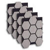 AKUSTIKPANEEL Hexagon Grau 4 Stück - Grau, Holz (62/76/2cm) - Homestyle4u