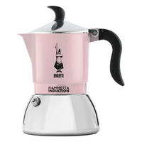 ESPRESSOKOCHER Primavera Fiammetta Induktion für 2 Tassen, Aluminium, Gelb, 90 ml - Gelb, Metall (10/18/15cm) - Bialetti