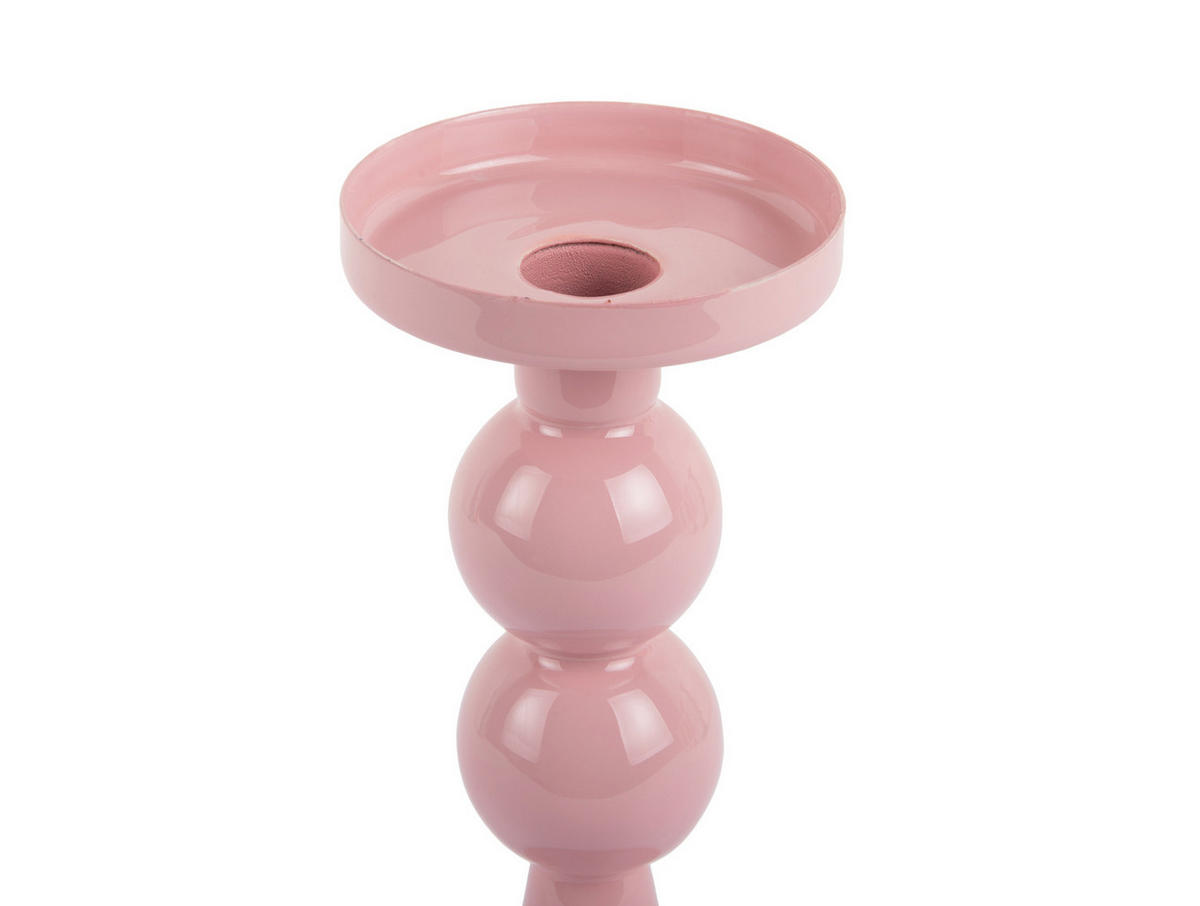 KERZENSTANDER Funky 8.5/8/19 cm - Pink, Metall (8/19/8.5cm) - Present Time