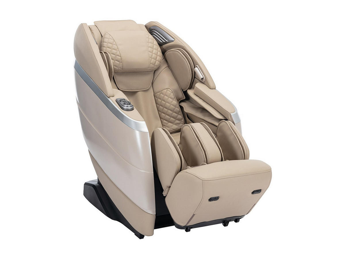 MASSAGESESSEL - Kunstleder - Sprachsteuerung - Zero-Gravity-System - Beige - ULAP - Beige, Leder (75.5/115.5/156cm) - Vente-Unique