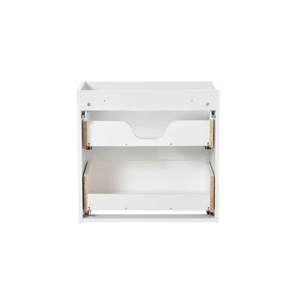 WASCHTISCHUNTERSCHRANK Riva Weiß und Holz - Weiß, Holzwerkstoff (40/59/140.4cm) - Petits-meubles