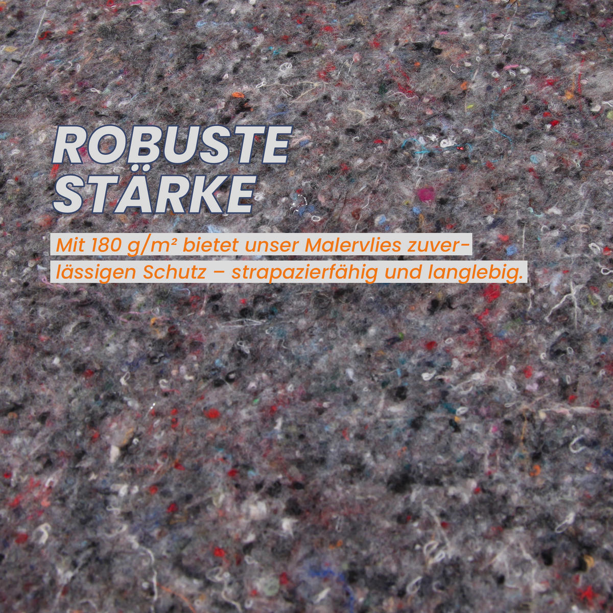 MALERVLIES 1 x 50m rutschhemmend und reißfest - Grau, Textil - Bestlivings