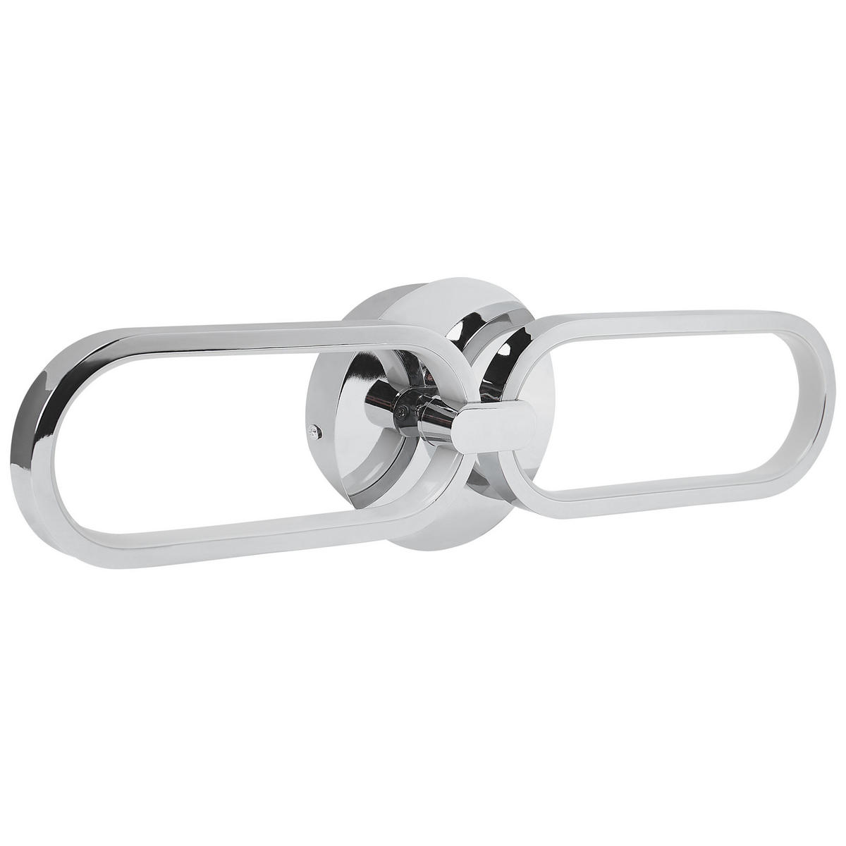 WANDLEUCHTE Krang 50x2x14 cm - Silberfarben, Metall (50/14/2cm) - Beliani