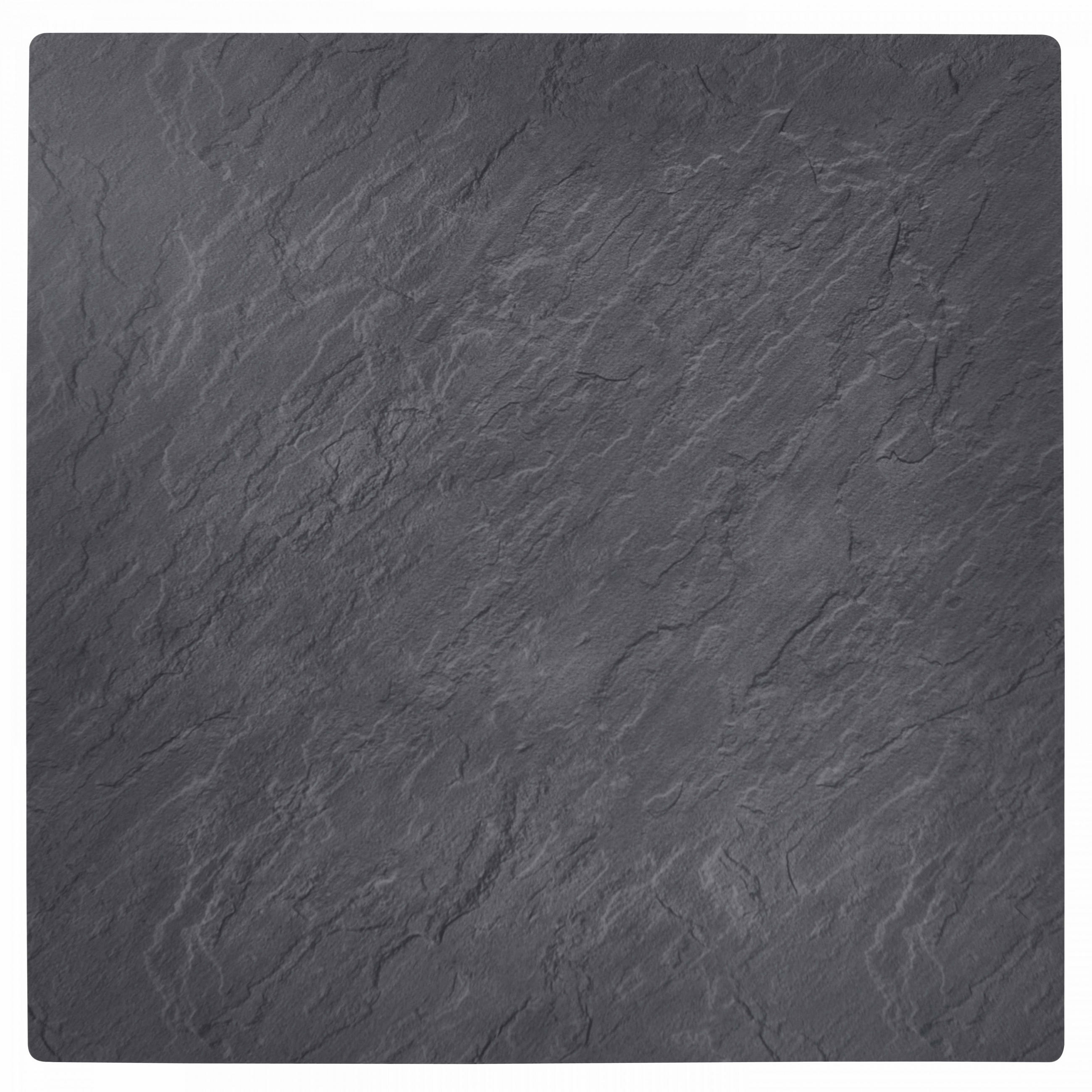 TISCHPLATTE 60 x 60 cm, Dunkelgrau - Hellgrau, Kunststoff (60/1.25/60cm) - Oviala