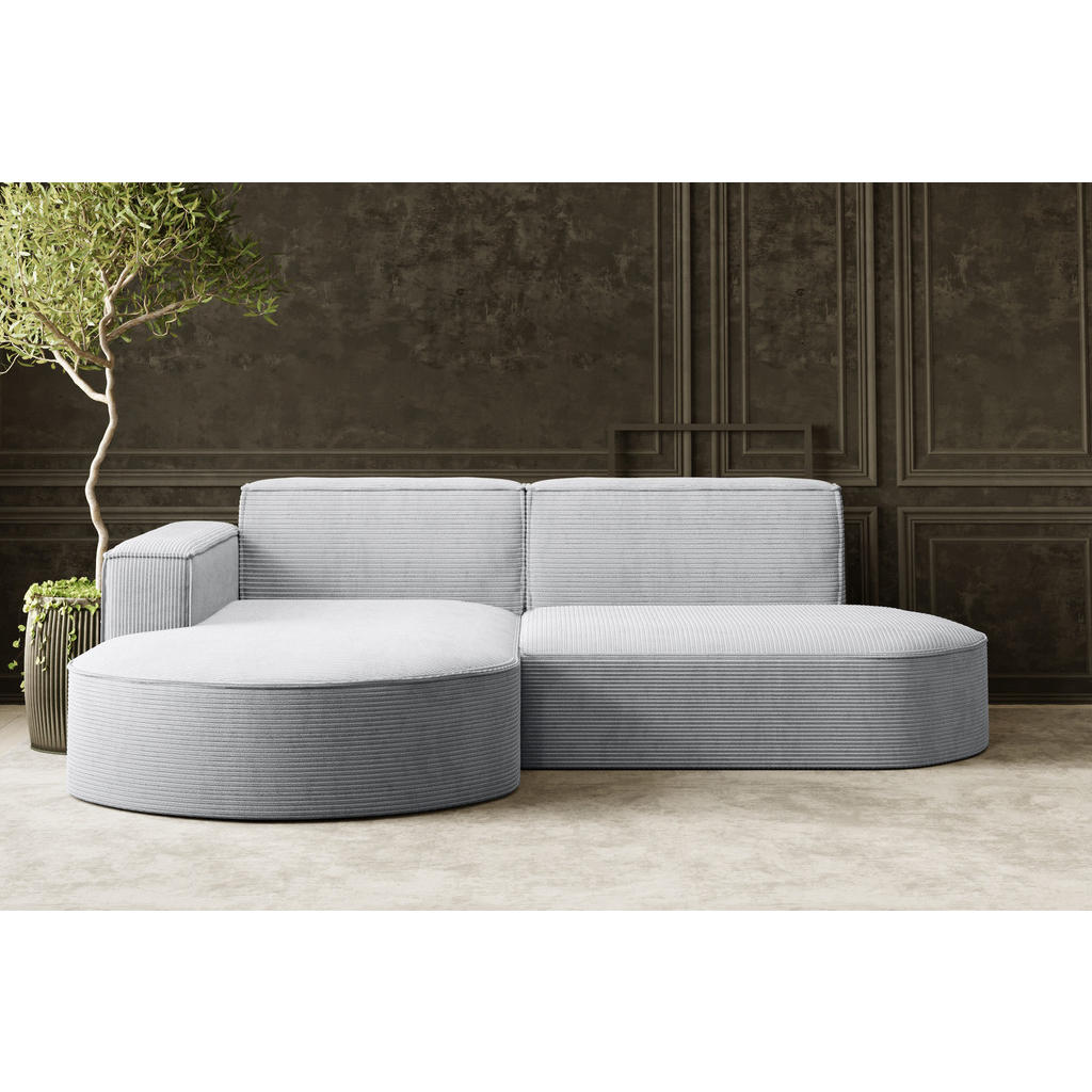 Thumbnail - Kaiser Möbel Ecksofa, Hellgrau, Holzwerkstoff, 4-Sitzer, L-Form, 236x165 cm, Reach, Wohnzimmer, Sofas & Couches, Wohnlan...