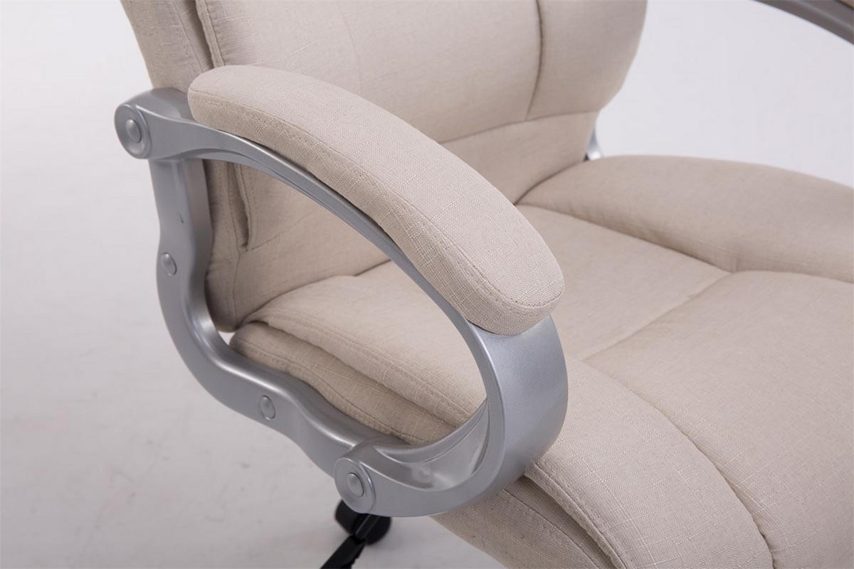 BÜROSTUHL Apodo, Stoff Creme - Creme, Textil/Metall (66/122/70cm) - TPFLiving