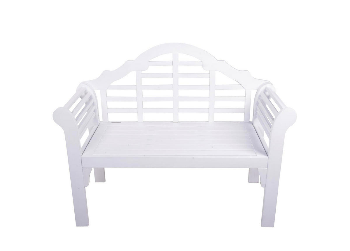 GARTENBANK Tampa Terrassenbank - Eukalyptusholzfarben, Holz (54/95/124cm) - DELUKE