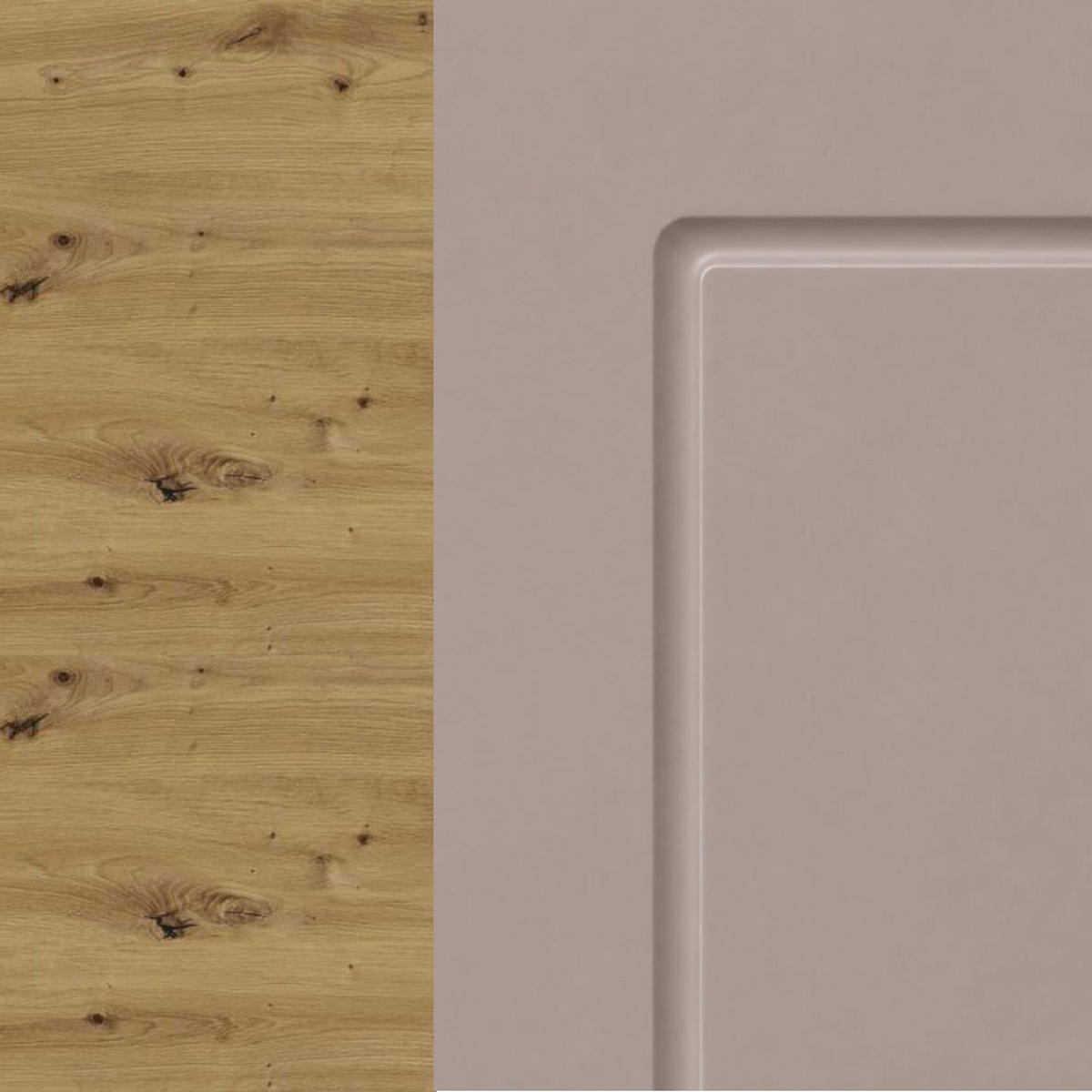 KÜCHENHÄNGESCHRANK Kvantum W2/20 Eiche Artisan / Beige Matt 20 / 32,5 / 72cm - Beige/Eiche Artisan, Holz/Holzwerkstoff (20/72/32.5cm) - Feldmann-Wohnen