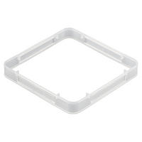 BEUTELRING Bad-Serie SAVONA, Ersatz-Haltering für Müllbeutel, eckig - Transparent, Kunststoff (17/2.3/17cm) - bremermann