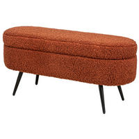 SITZBANK Wolle Terracotta - Rot, Textil (100/46/36cm) - Nordlys