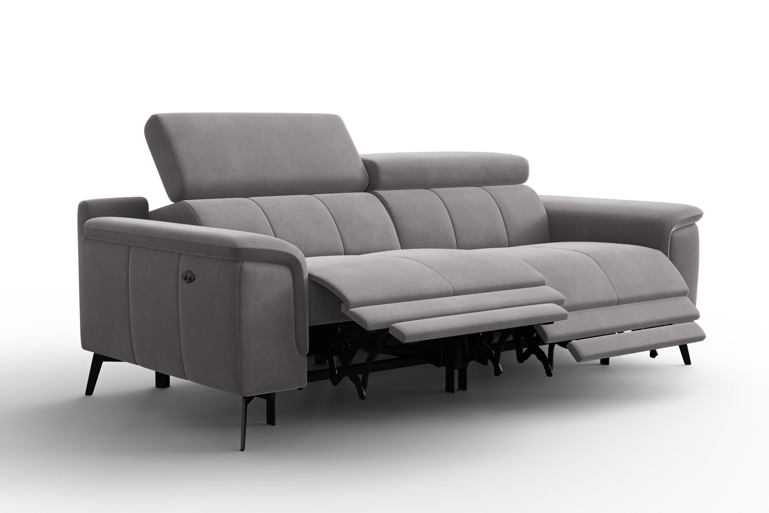 Courtois Laville Sofa Dunkelgrau 212x82x103 cm