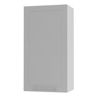 KÜCHENHÄNGESCHRANK Kvantum W4/50 Dust Grey Matt / Weiß Matt 50 / 32,5 / 96cm - Weiß/Grau, Holz/Holzwerkstoff (50/96/32.5cm) - Feldmann-Wohnen