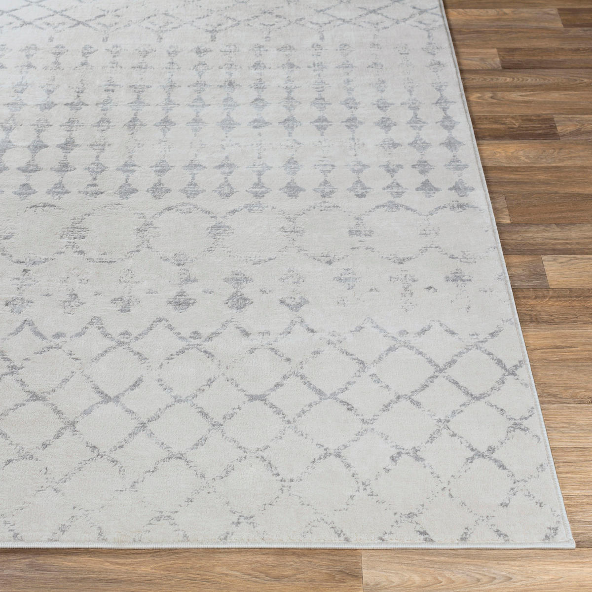 KURZFLORTEPPICH 120x170 cm Weiß - Grau, Naturmaterialien/Textil (140/200cm) - LIVABLISS