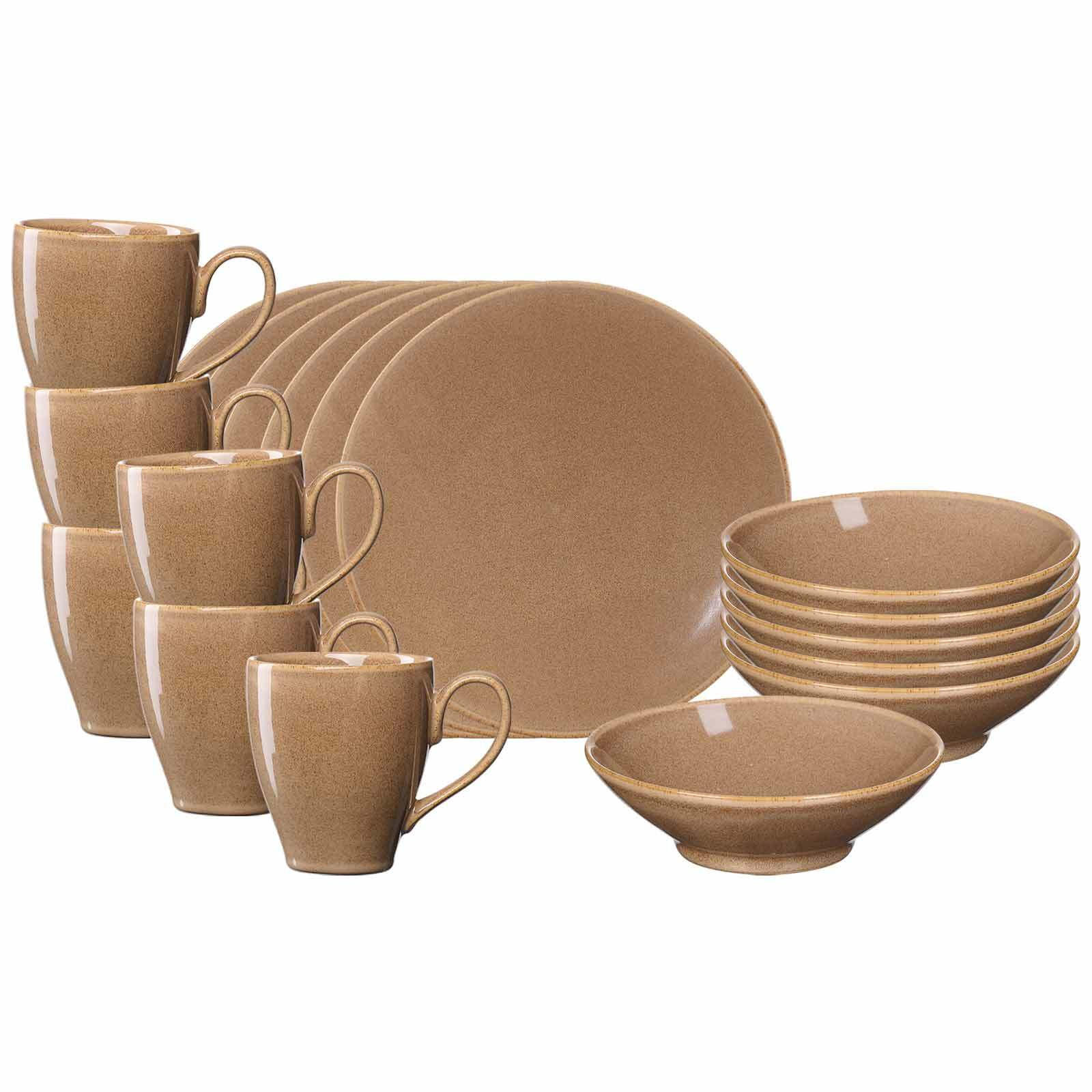 FRÜHSTÜCKS-SET Sahara Hellbraun 18er Set - Hellbraun, Keramik (1/1/1cm) - Ritzenhoff Breker
