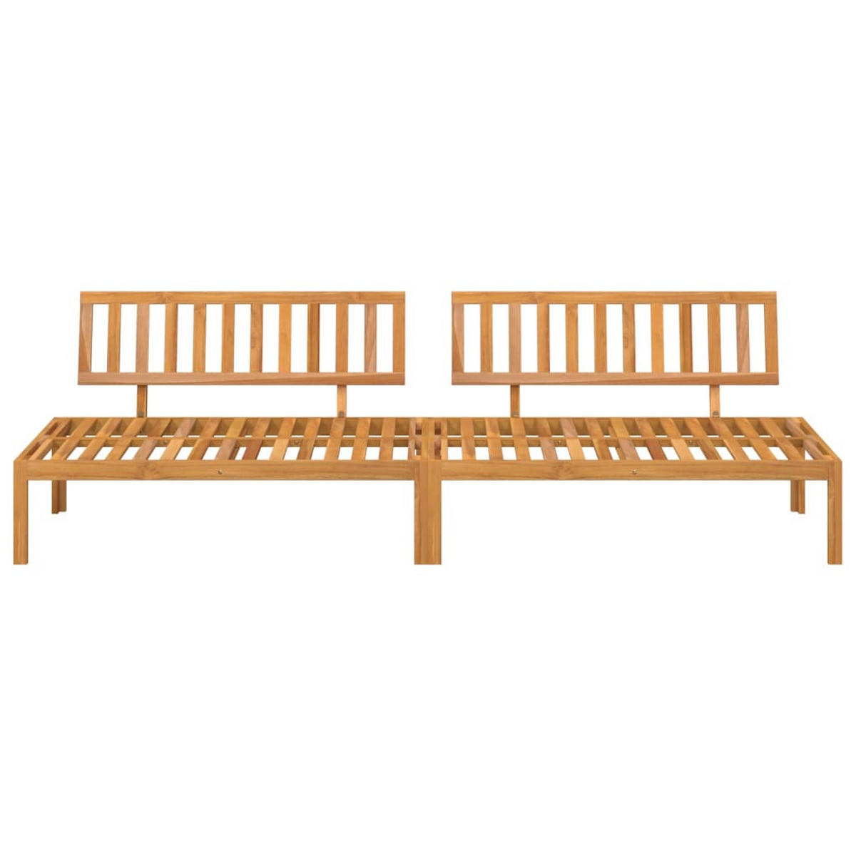 GARTEN-MITTELSOFAS Aus Paletten 2 Stk. Massivholz Akazie - Braun, Holz (92/68/120cm) - vidaXL