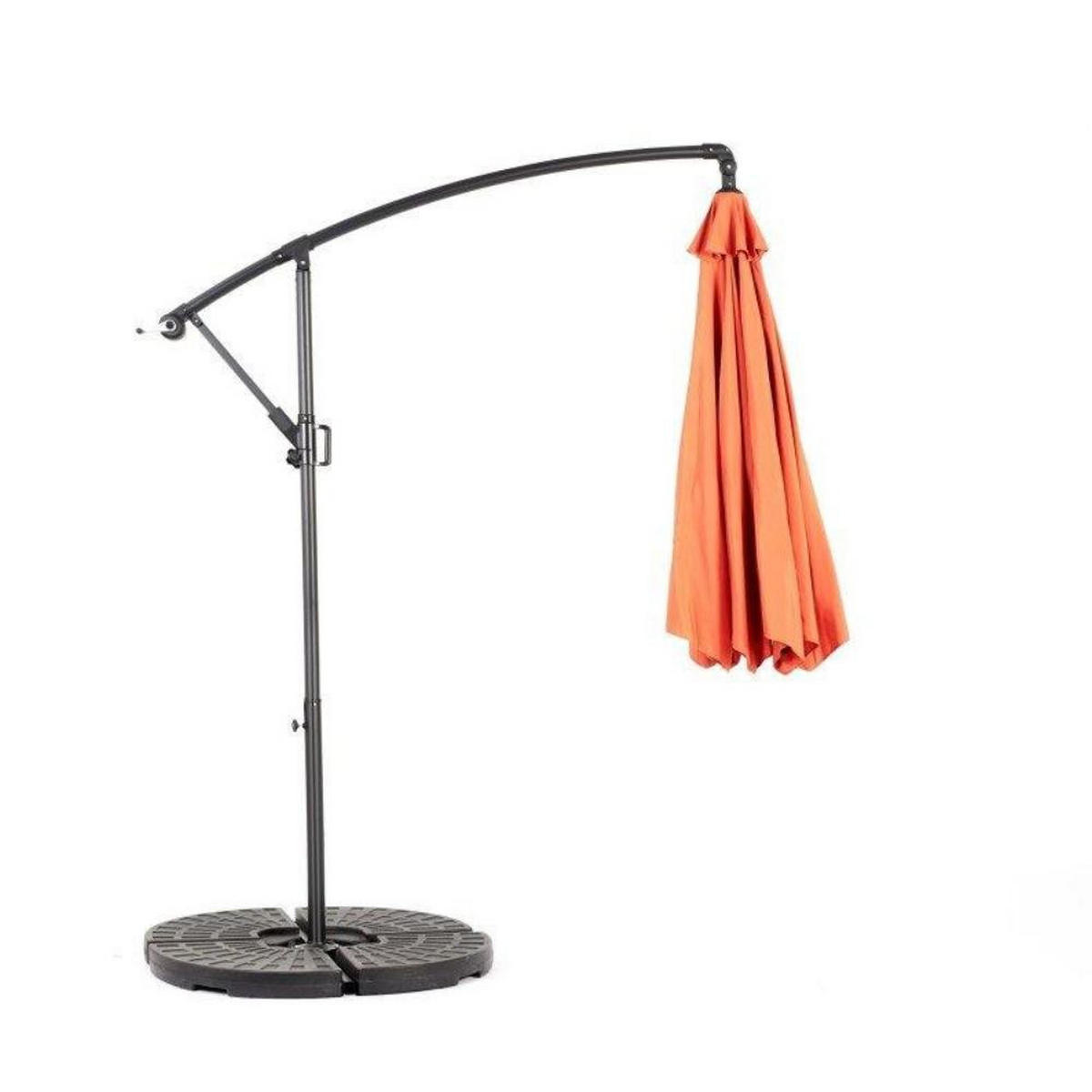 SONNENSCHIRM 295x295cm,Ampelschirm,Gartenschirm,Aluminium,Sonnenschutz,Orange - Orange, Metall (295/295cm) - LVHOM