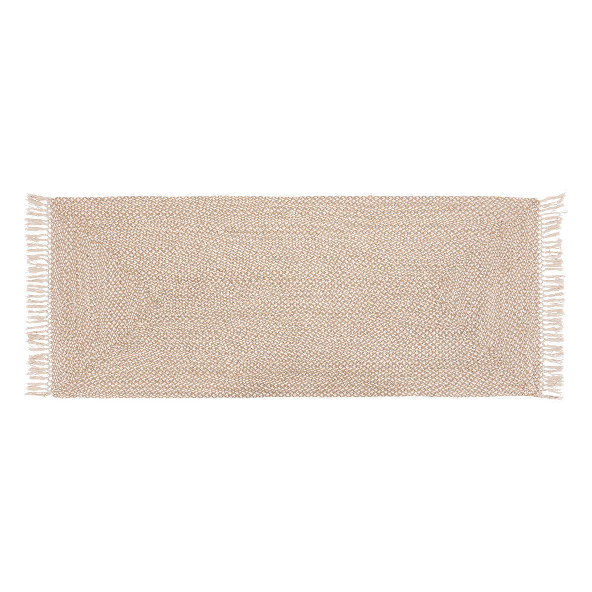 TEPPICH Floral 80/200 cm - Beige, Naturmaterialien (80/200cm) - Atmosphera Createur d´interieur