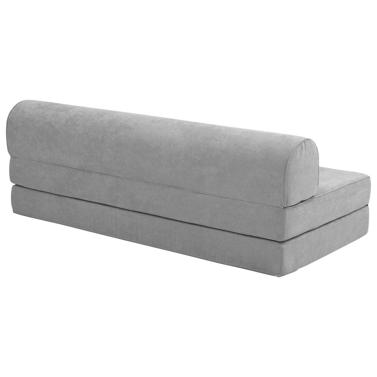 FALTSOFA Katusha Flachgewebe hellgrau - Hellgrau, Kunststoff (80/57/160cm) - 58aufmkessel