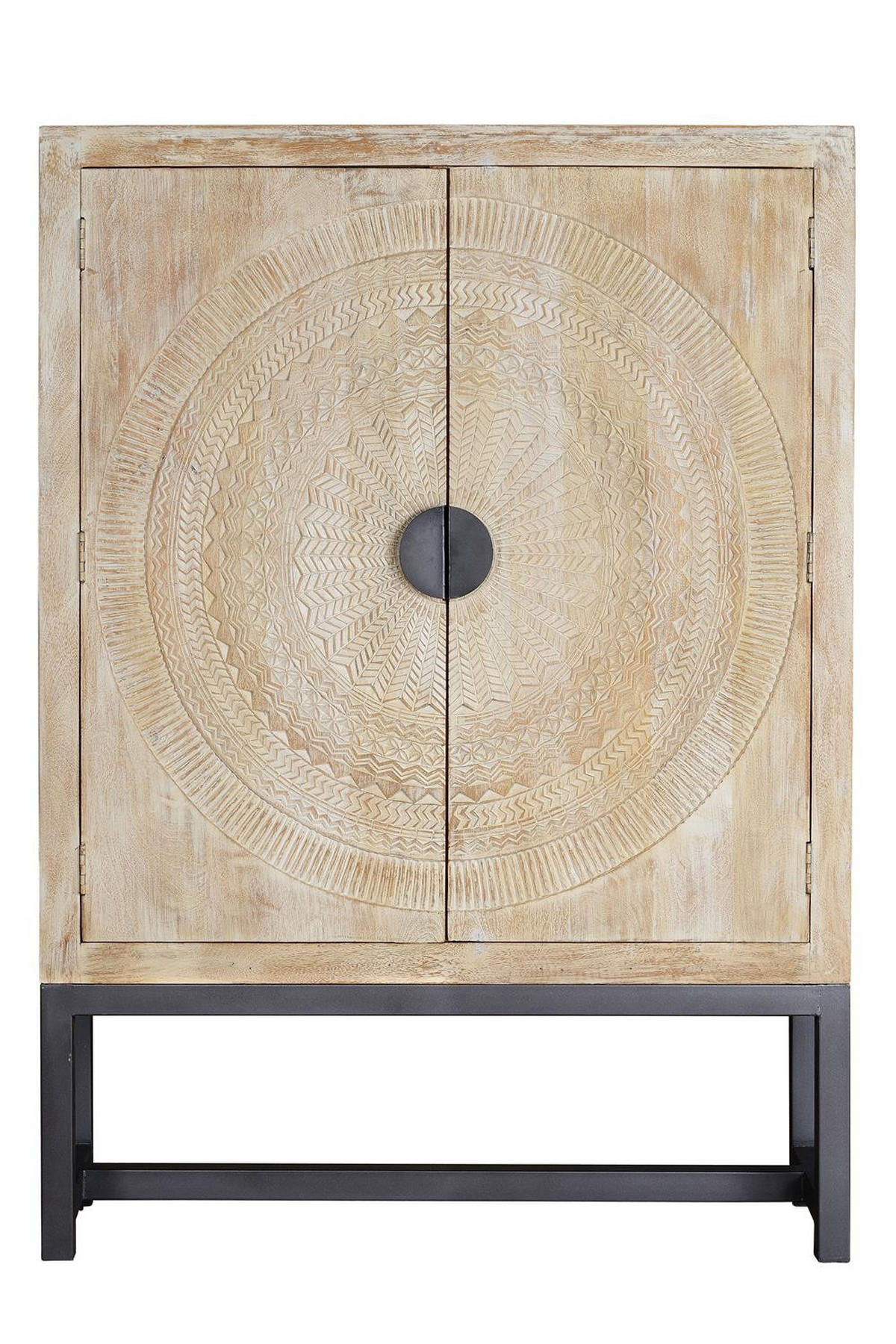 HIGHBOARD aus Mangoholz - Wildeiche, Holz (42/176/124cm) - Giner y Colomer