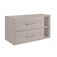 WASCHBECKUNTERSCHRANK CLASSIC 100 cm mit Arbeitsplatte Farbe: Kaschmir mit einem Regal Kaschmir - Kaschmir, Holzwerkstoff (100/58/46cm) - Rodan