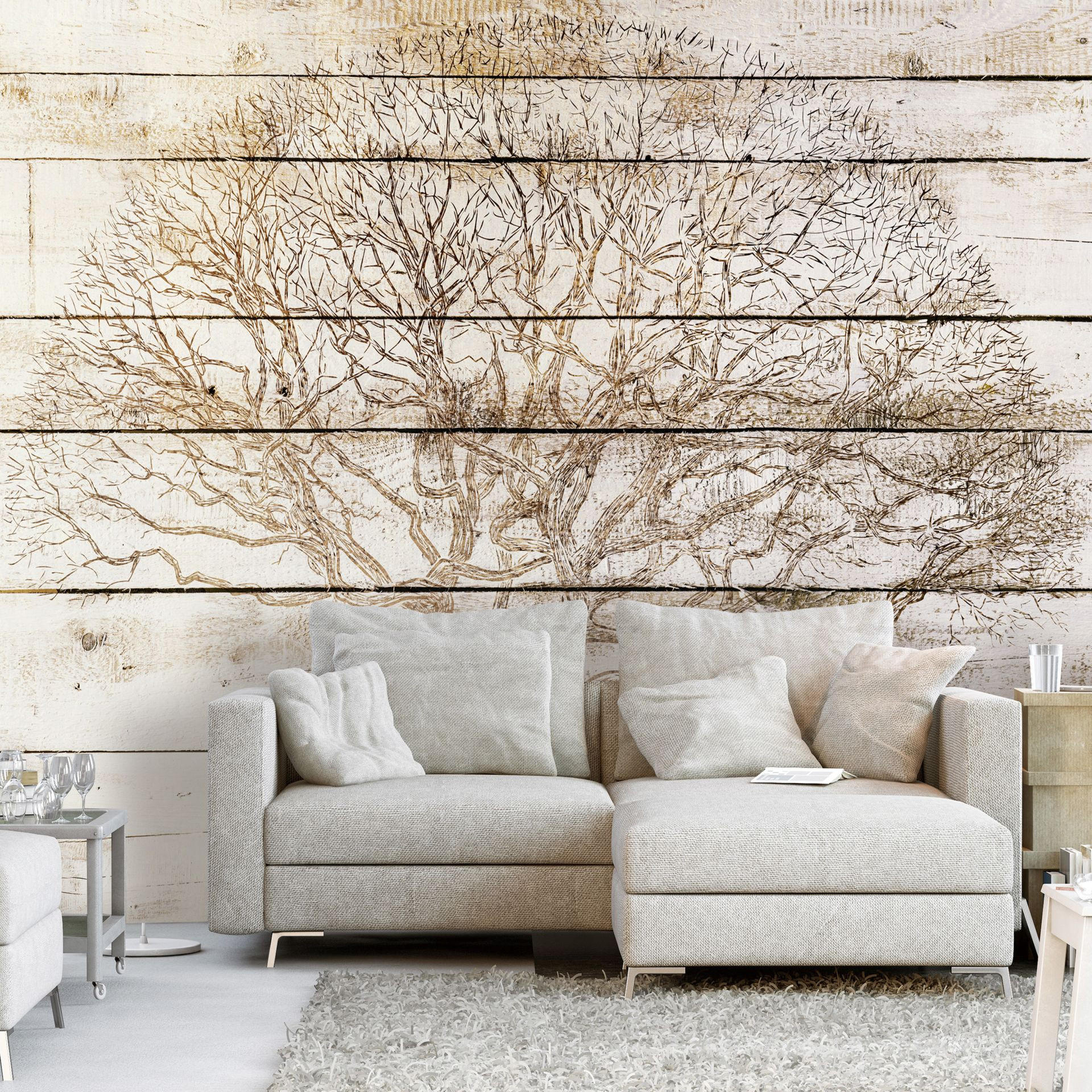 VLIESTAPETE Braun 200/140 cm - Braun, Textil (200/1cm) - KUNSTLOFT