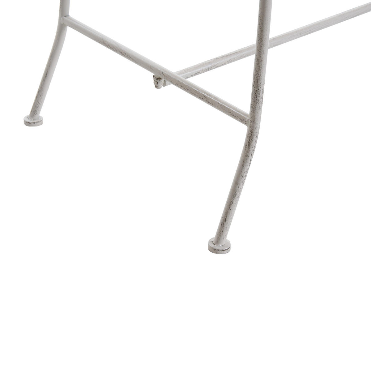 ZAHRADNÍ LAVICE 146 cm Kov Krémově bílá Pavia - bílá/krémová, kov (146/107/50cm) - Beliani