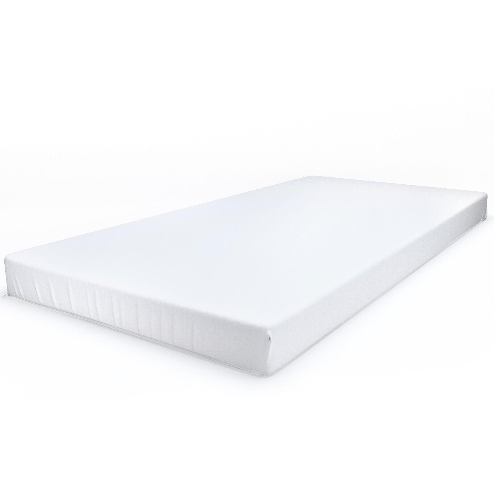 ROLLMATRATZE Komfort 90x200x10cm Härtegrad 2 (mittel) - Weiß, Textil (90/200cm) - JEKATEX