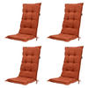 GARTENSTUHLKISSEN Basic 105/50 cm 4er-Set - Rot, Textil (50/7/105cm) - Madison