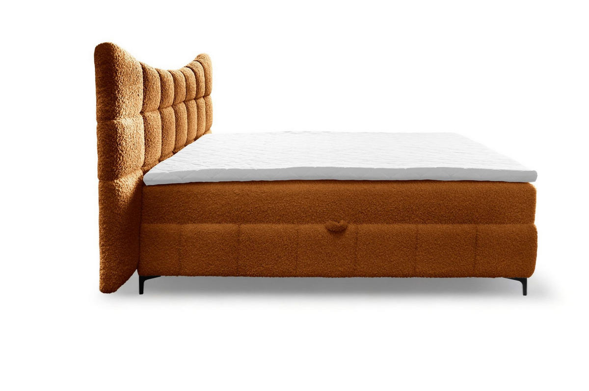 BOXBETT Nova In Rolf - Bronzefarben, Holzwerkstoff/Textil (120/200cm) - Fun Möbel