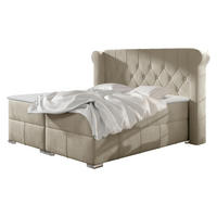 BOXBETT Massimo - Creme, Holz (140/200cm) - MIRJAN24