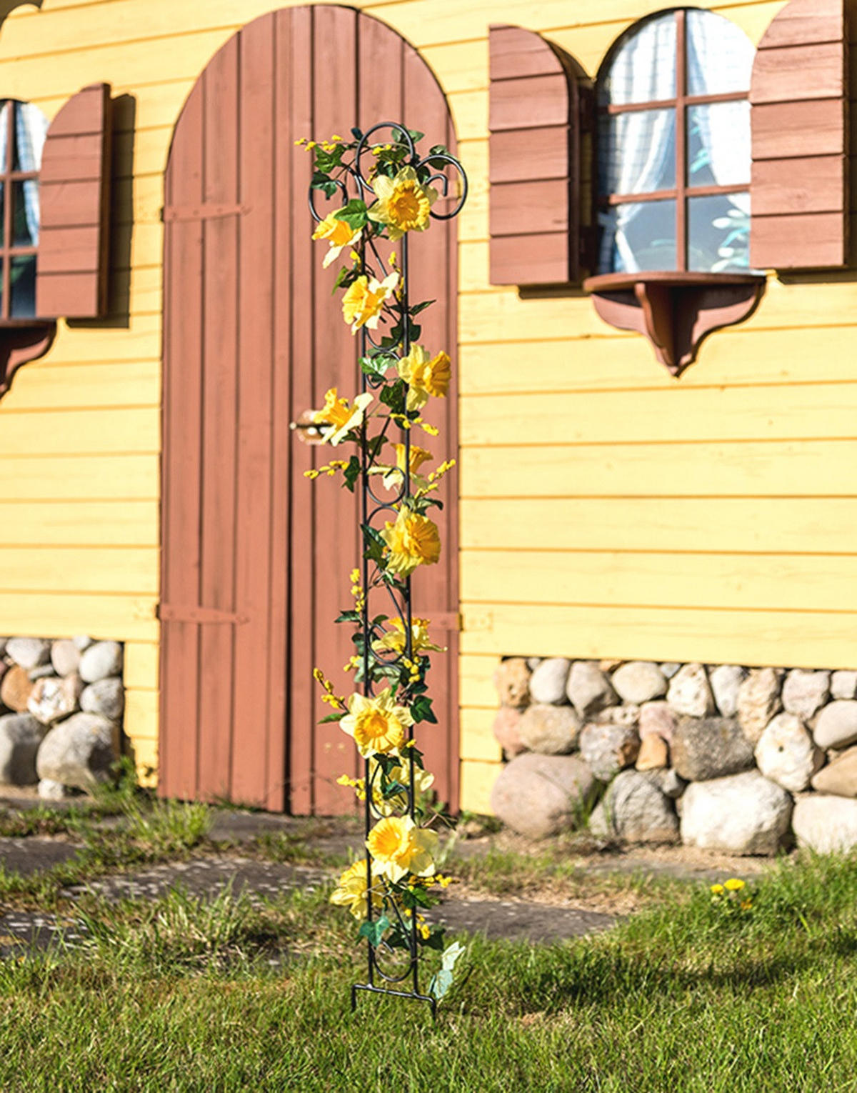 RANKHILFE CLASSIC aus Metall 135 cm - Schwarz, Metall (26/135/1.5cm) - DanDiBo