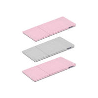 BEZUG-FÜR-KINDERMÖBEL-SET MIRUM 3 Stück, Rosé/Grau - Pink/Grau, Textil (173/3/80cm) - KONSIMO®