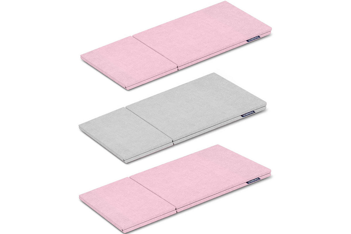 BEZUG-FÜR-KINDERMÖBEL-SET MIRUM 3 Stück, Rosé/Grau - Pink/Grau, Textil (173/3/80cm) - KONSIMO®