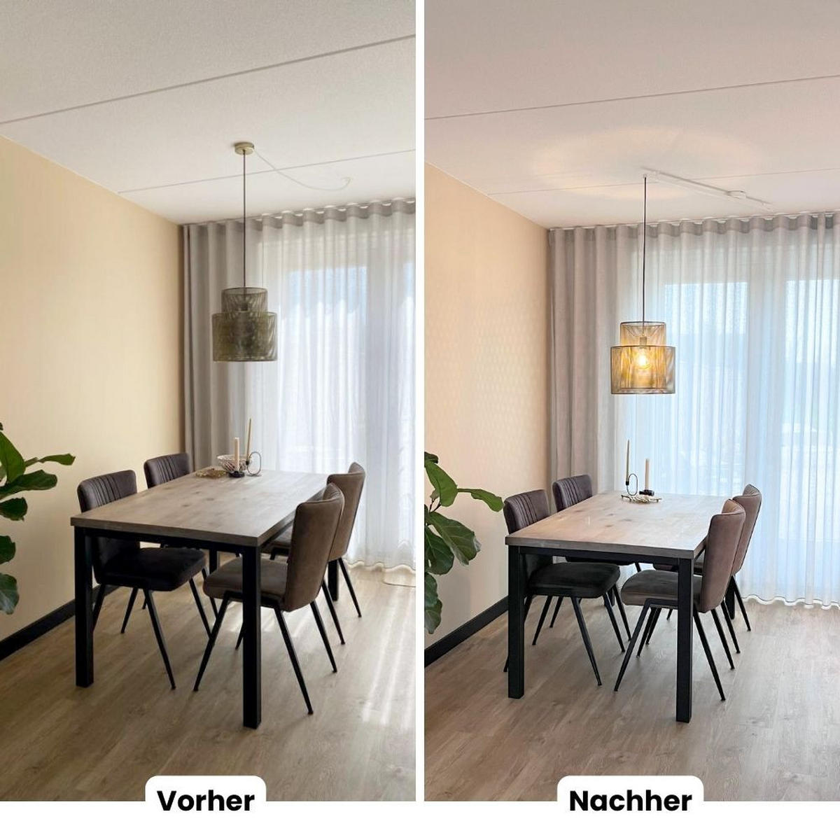 AUFHÄNGESYSTEM für eine Hängelampe - Single - 90cm - Mattweiß - Verstellbare Lampenaufhängung - Pendelleuchte Schieben und Drehen - Weiß, Metall (90/3/2cm) - Lightswing®