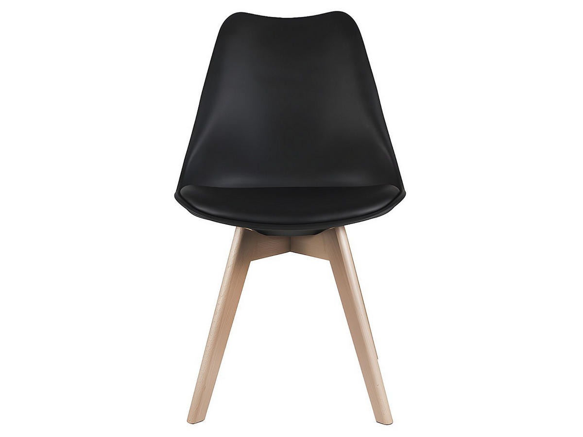 STUHL 6er-Set - Polypropylen & Buche - Schwarz - JODY - Schwarz, Kunststoff (57/82/49cm) - Vente-Unique