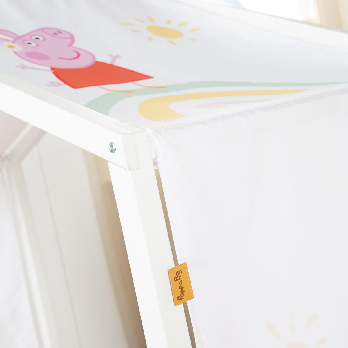 HAUSBETTBEZUG 70 x 140 cm Peppa Pig - Weiß, Kunststoff/Textil (70/140cm) - Roba